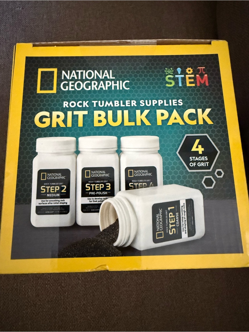 4 Stage Rock Tumbling Grit Refill Kit For All Rock Tumblers 20 Lbs Capacity
